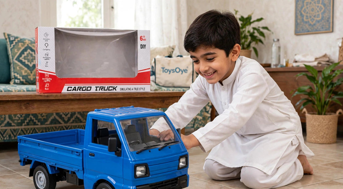 Remote Control Cargo Truck – 6-Channel Wireless Toy Truck