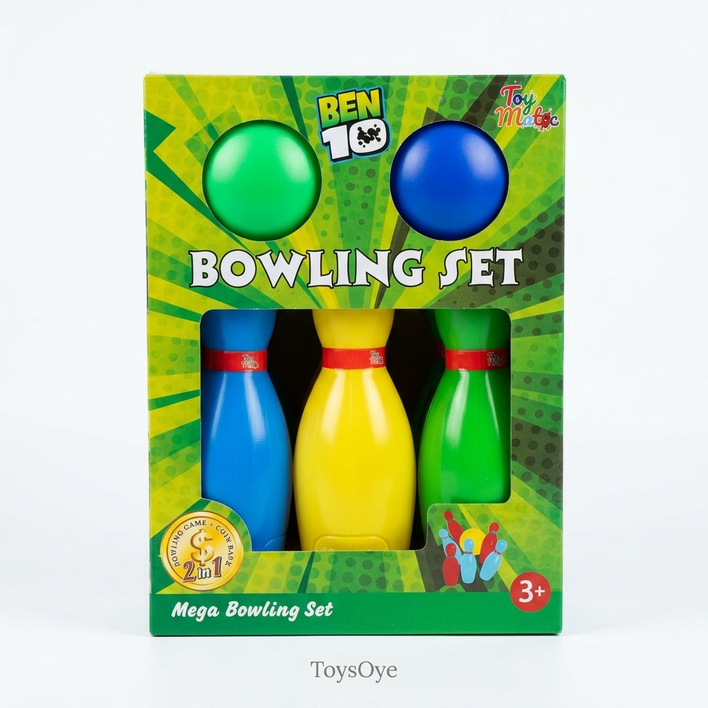 2-in-1 Bowling Game & Coin Bank Toy Set for Kids