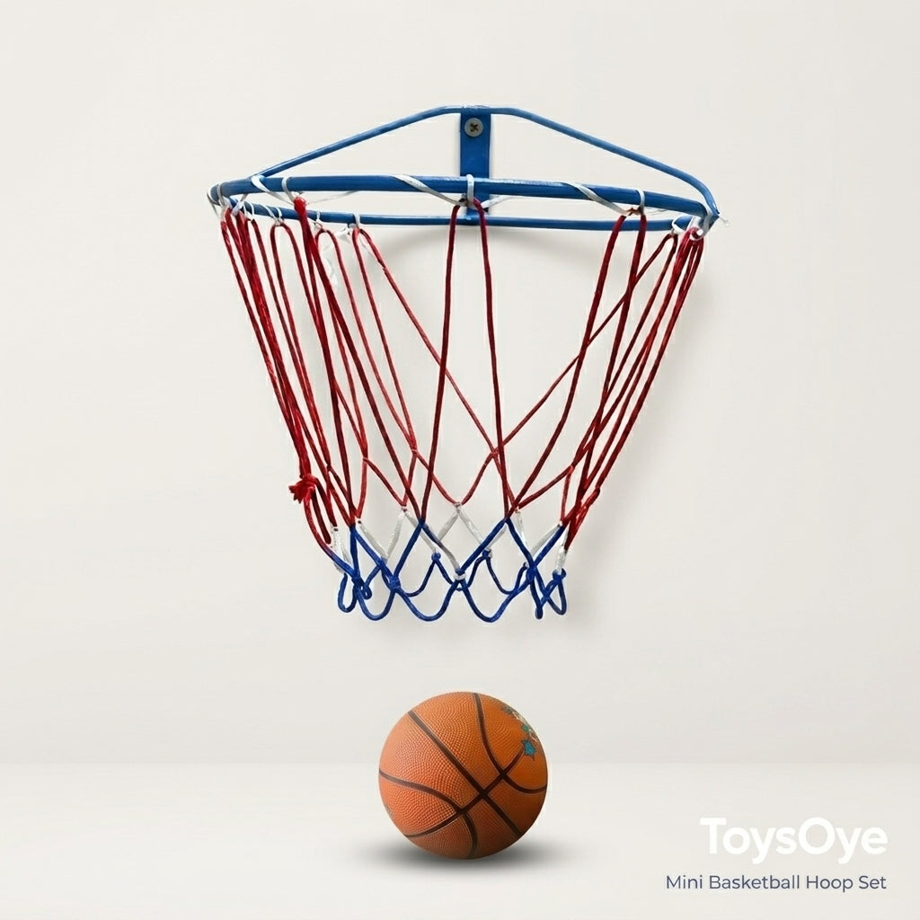 Mini Basketball Hoop Set with Ball for Kids – Indoor & Outdoor Wall Mount Sports Toy