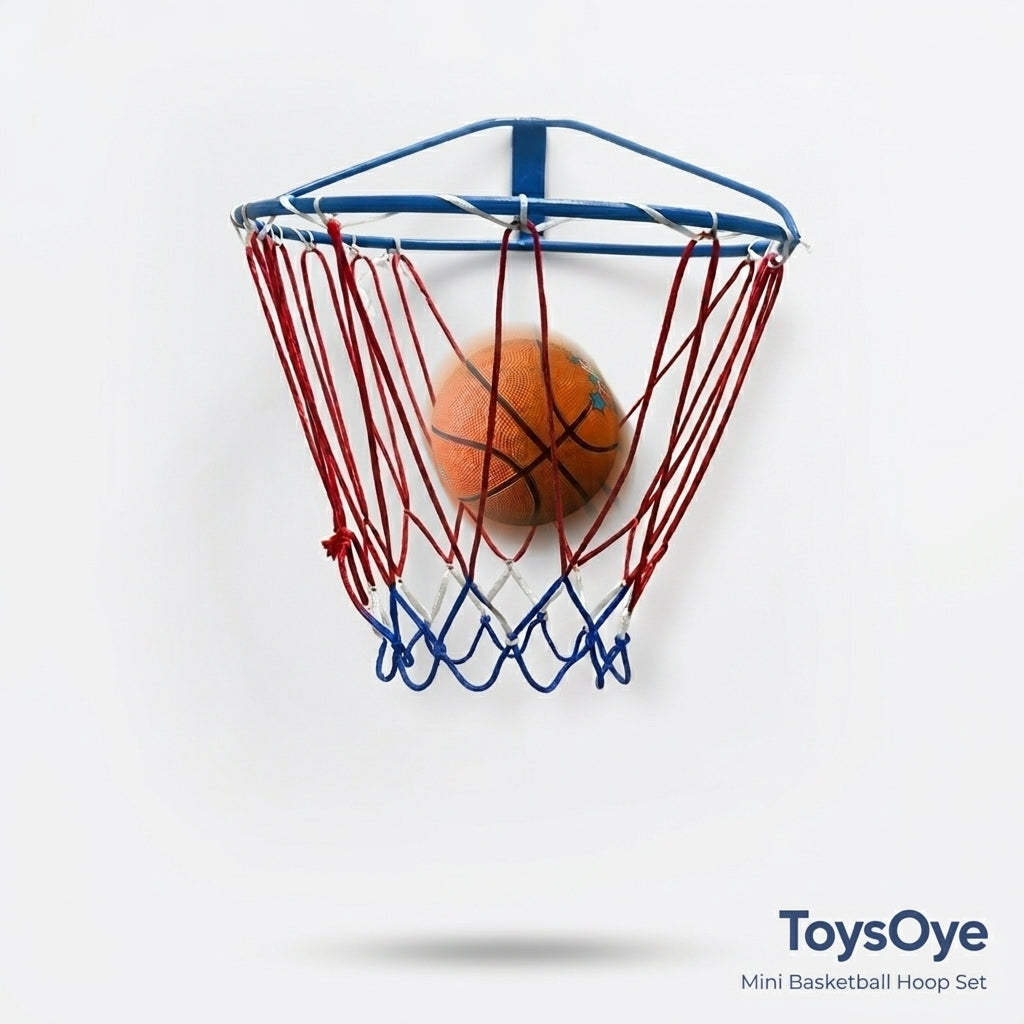 Mini Basketball Hoop Set with Ball for Kids – Indoor & Outdoor Wall Mount Sports Toy