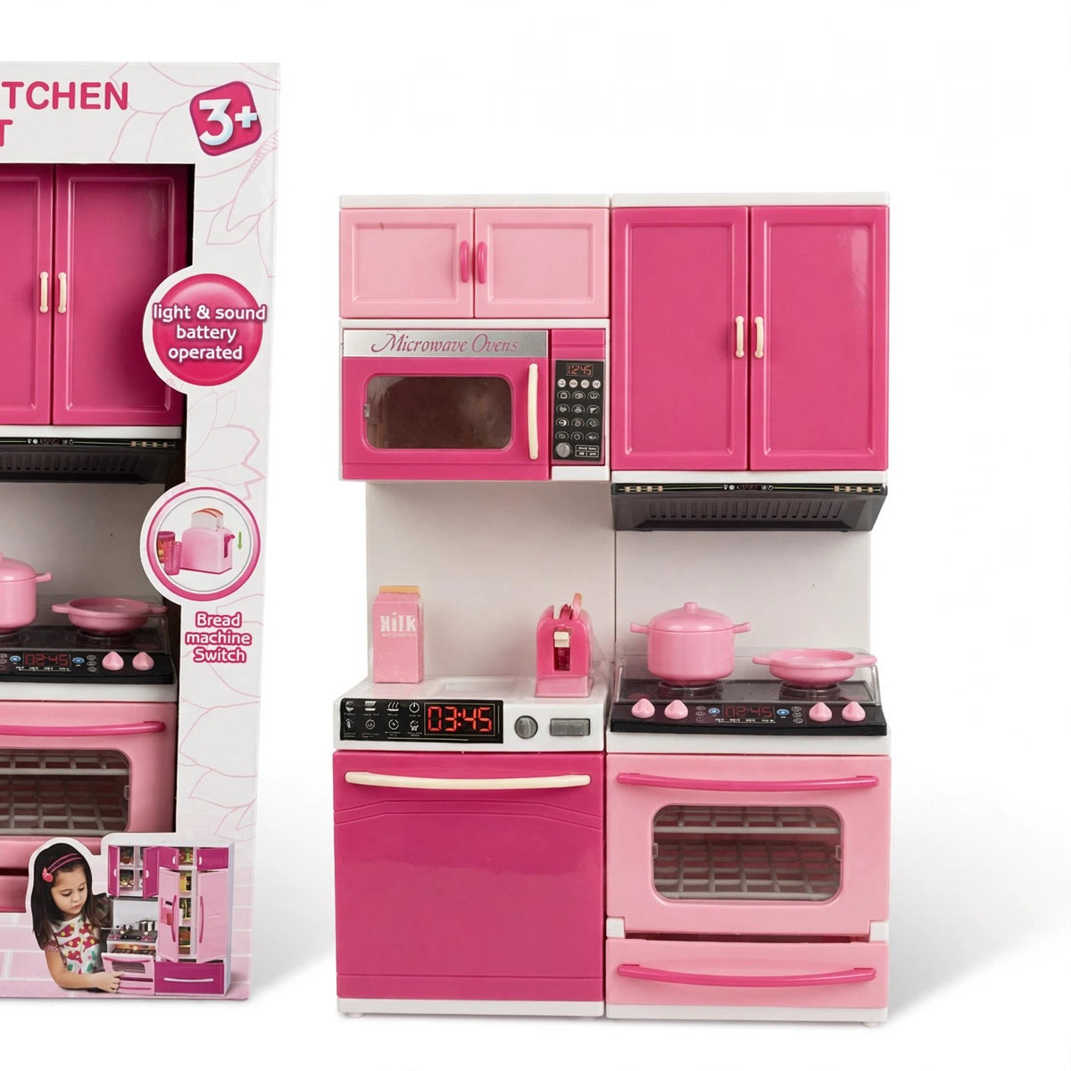 My Happy Kitchen – Kids Kitchen Playset | Pretend Play Cooking Set