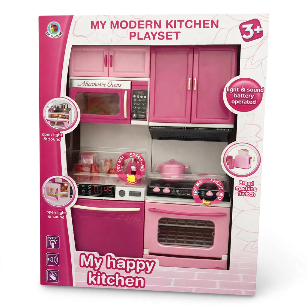My Happy Kitchen – Kids Kitchen Playset | Pretend Play Cooking Set