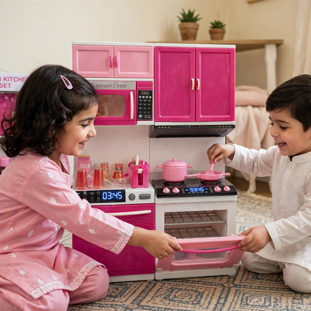 My Happy Kitchen – Kids Kitchen Playset | Pretend Play Cooking Set