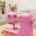 Kids Pretend Play Sewing Machine Toy with Light-Up Feature – Pink Toy Sewing Machine for Girls